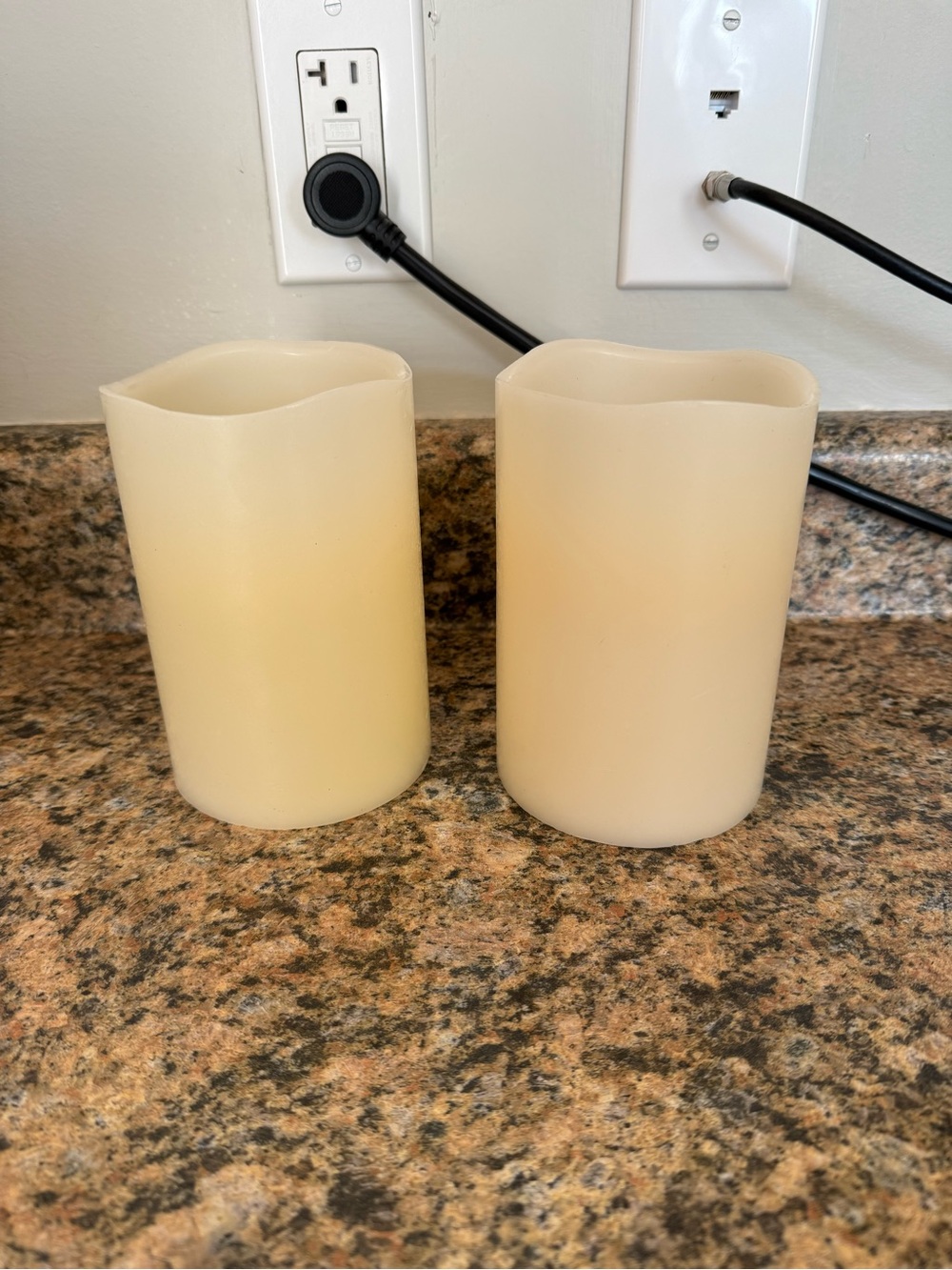 Flameless Pillar Candle Set